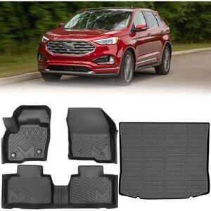 Floor Mats & Cargo Liner for 2015-2024 Ford Edge, TPE All Weather Protection